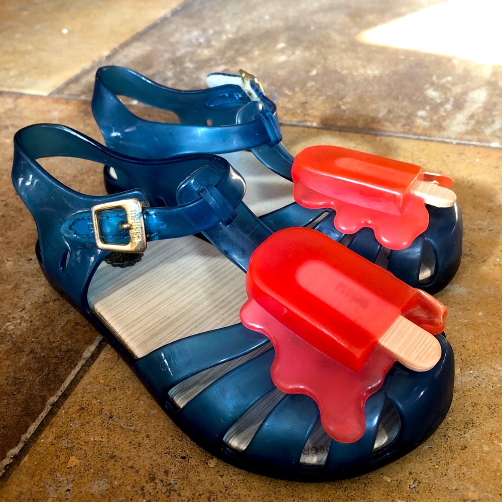 Mini Melissa melted popsicles sandals in size kids 10